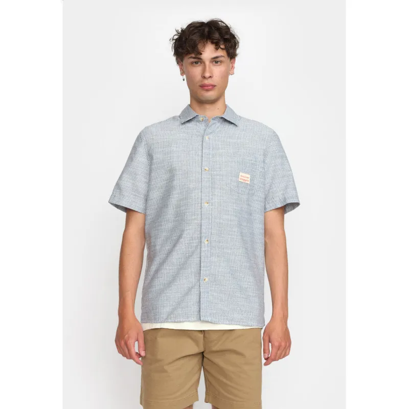 Short-sleeved Loose Shirt / 3180 - Blue sold by Revolution