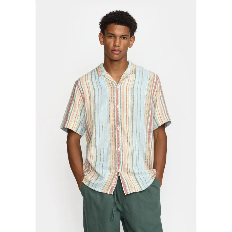 Short-sleeved Cuban Shirt / 3161 - Lightblue sold by Revolution