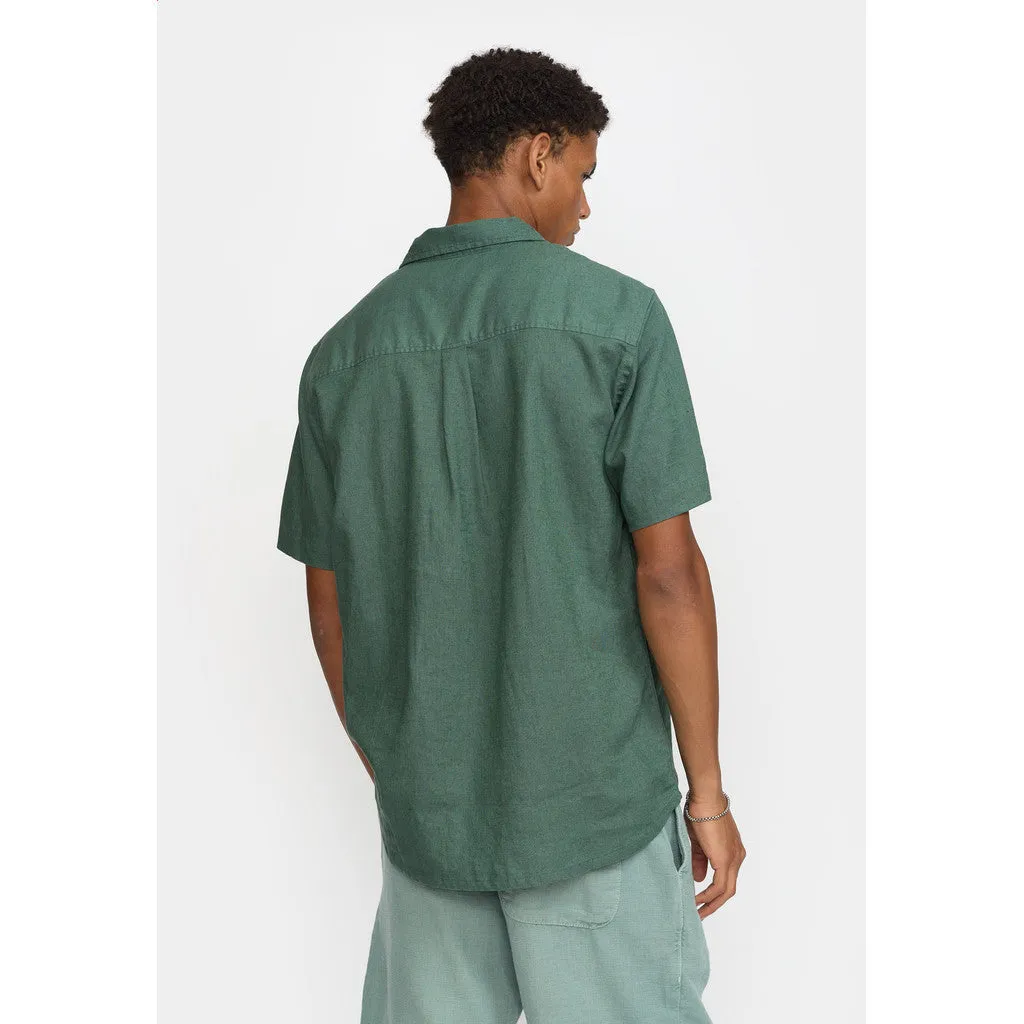 Short-sleeved Cuban Shirt / 3151 - Dustgreen sold by Revolution product image thumbnail 3