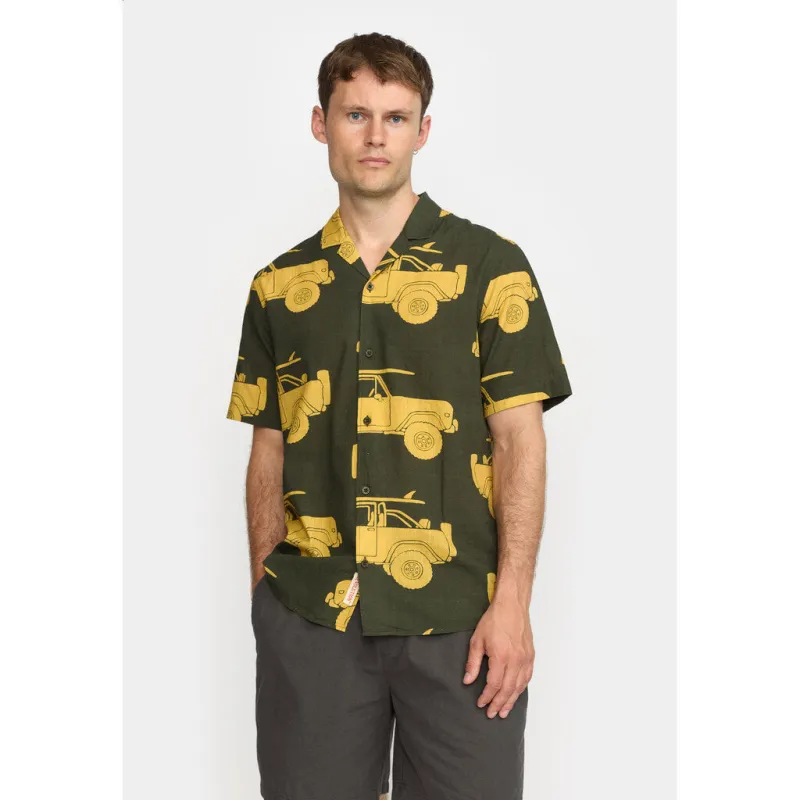 Short-sleeved Cuban Shirt / 3172 - Army sold by Revolution