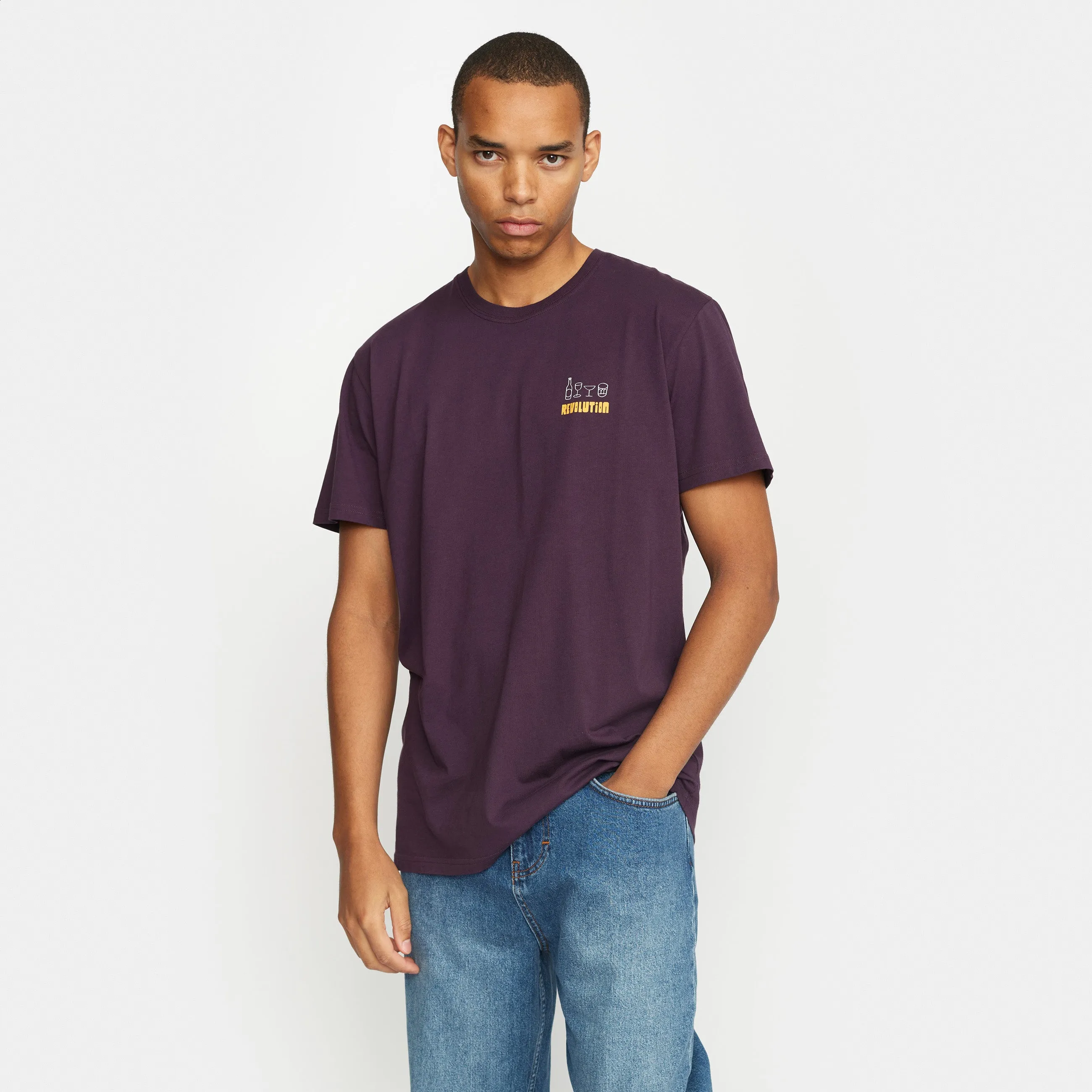 Printed T-shirt / 1374 BAR - Purple sold by Revolution product image thumbnail 3