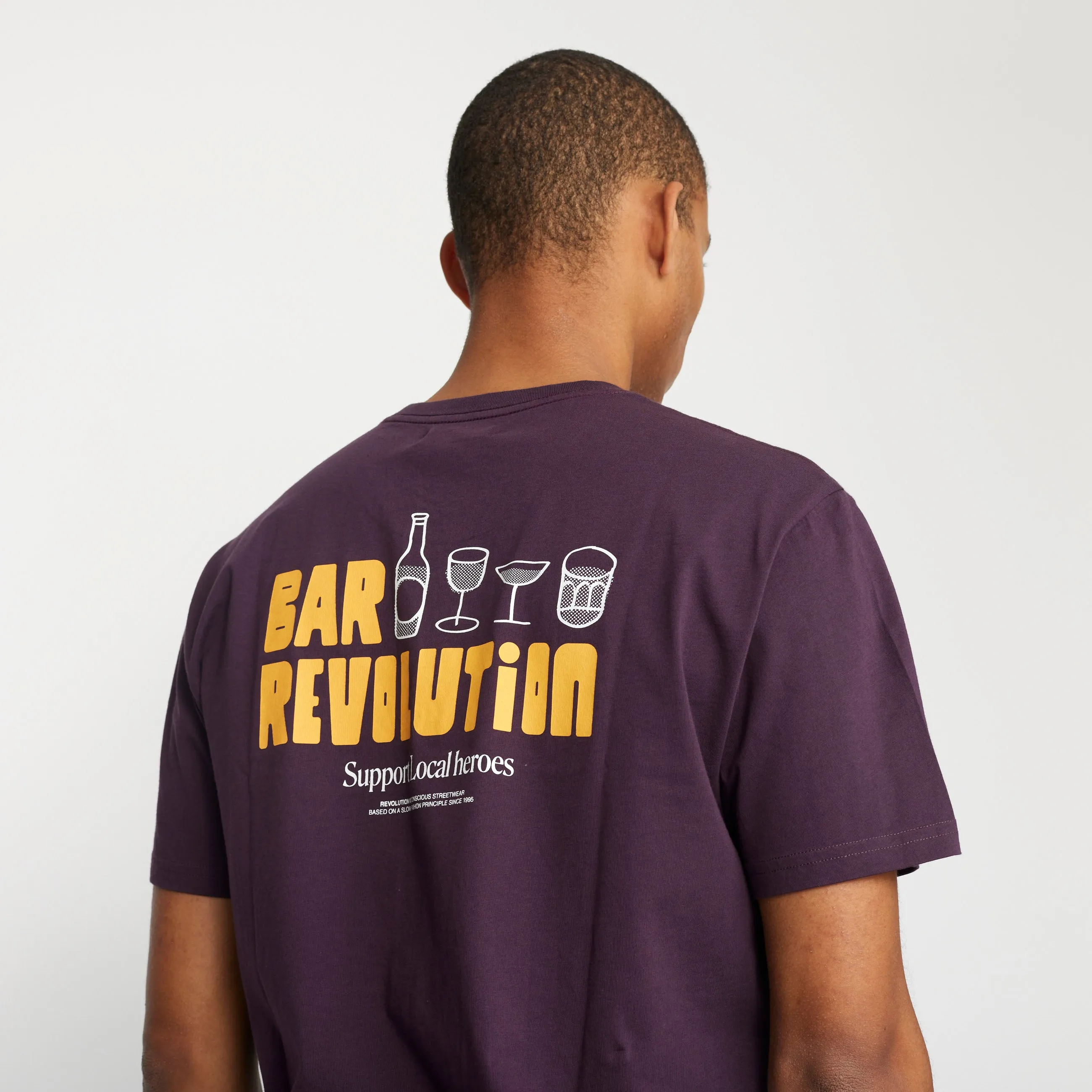 Printed T-shirt / 1374 BAR - Purple sold by Revolution product image thumbnail 2