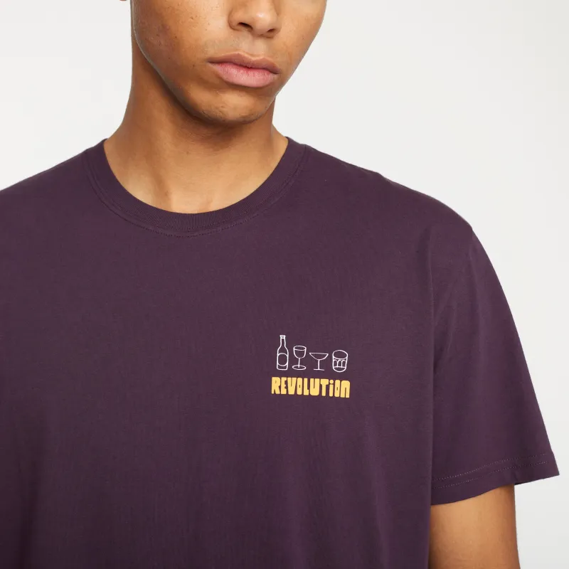 Printed T-shirt / 1374 BAR - Purple sold by Revolution