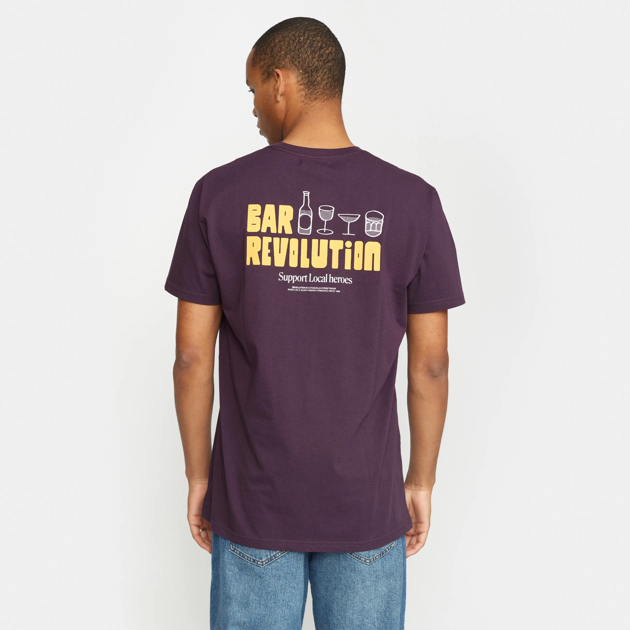 Printed T-shirt / 1374 BAR - Purple sold by Revolution product image thumbnail 5