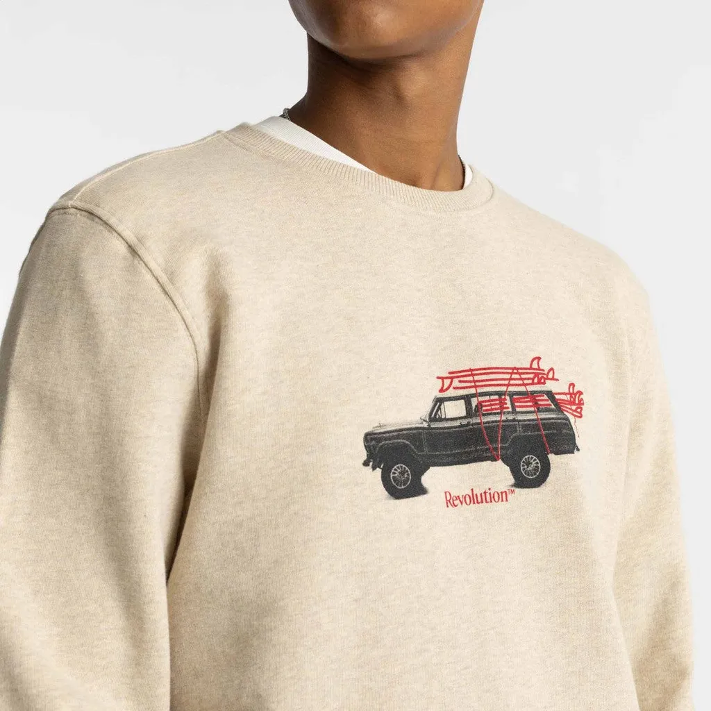 Crewneck / 2749 PAC - Khaki-melange sold by Revolution product image thumbnail 5