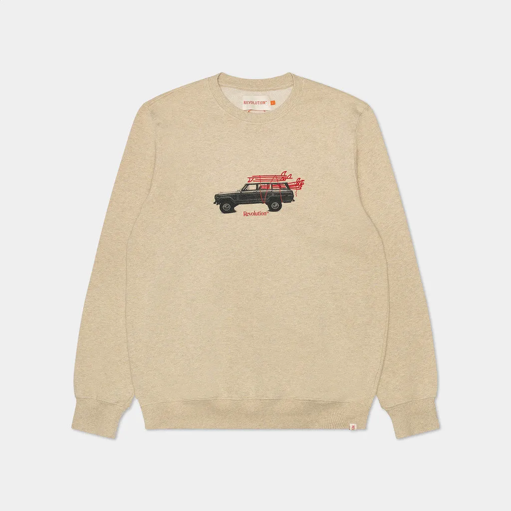Crewneck / 2749 PAC - Khaki-melange sold by Revolution