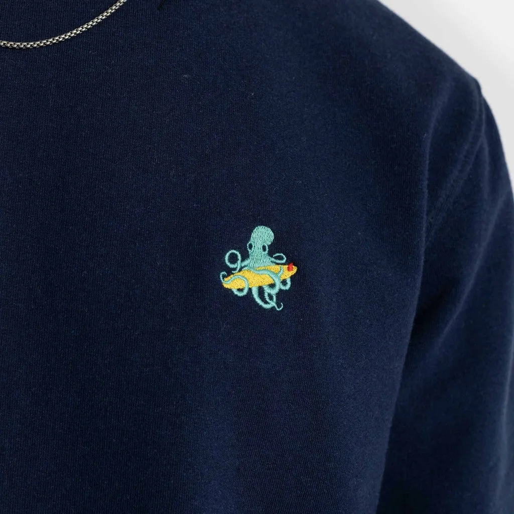 Crewneck / 2746 CAT - Navy-melange sold by Revolution
