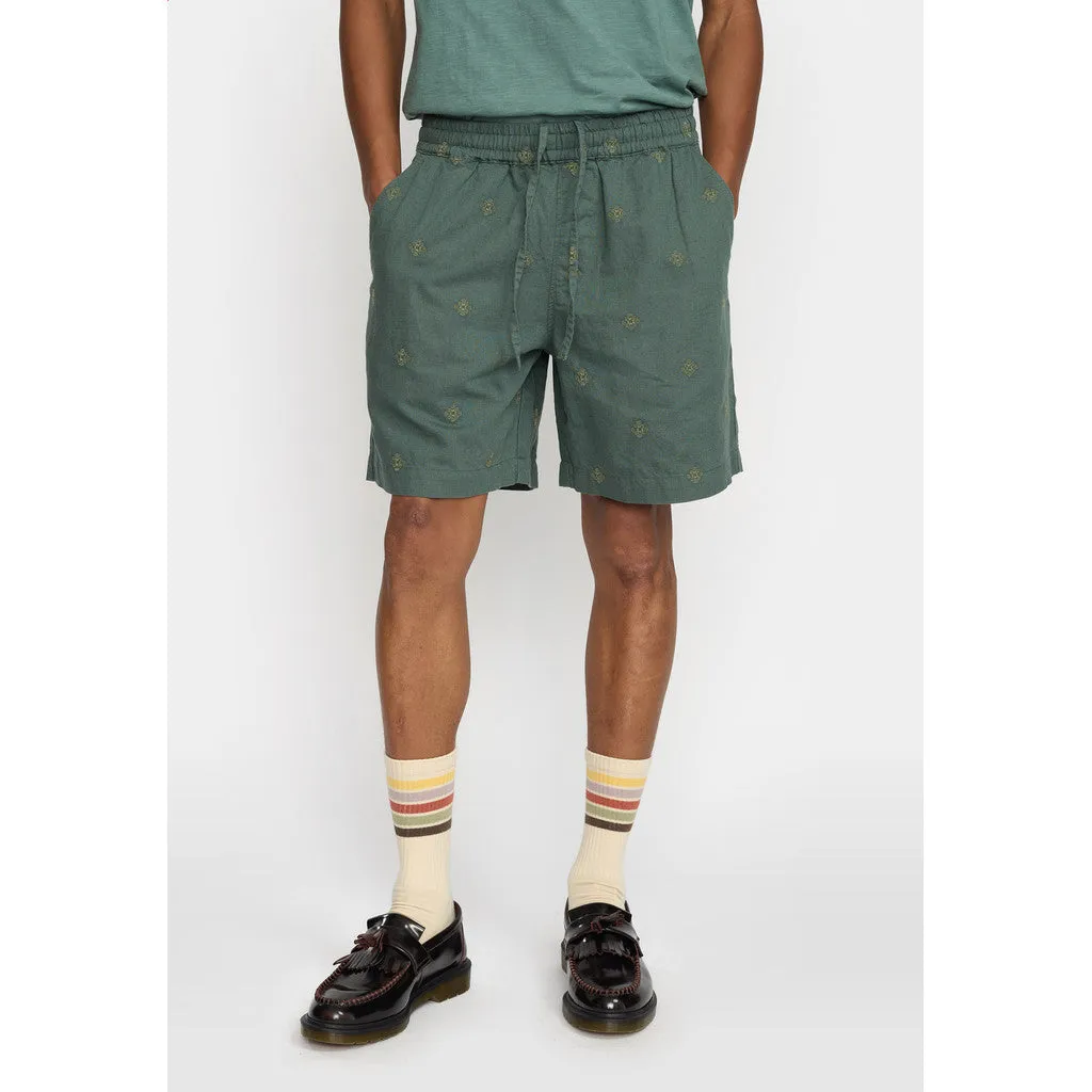 Linen Shorts / 4075 - Dustgreen sold by Revolution