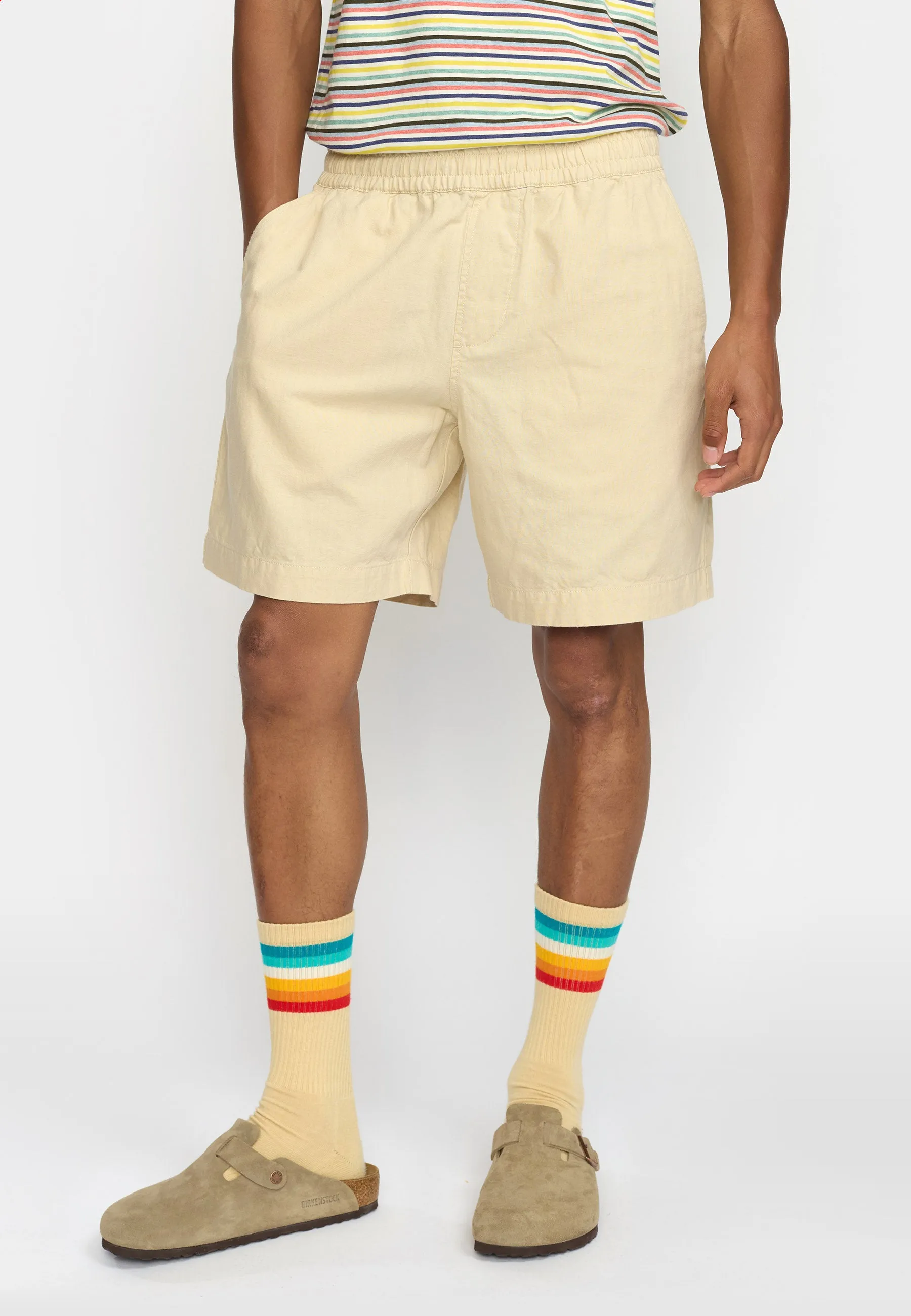 Linen Shorts / 4065 - Offwhite sold by Revolution