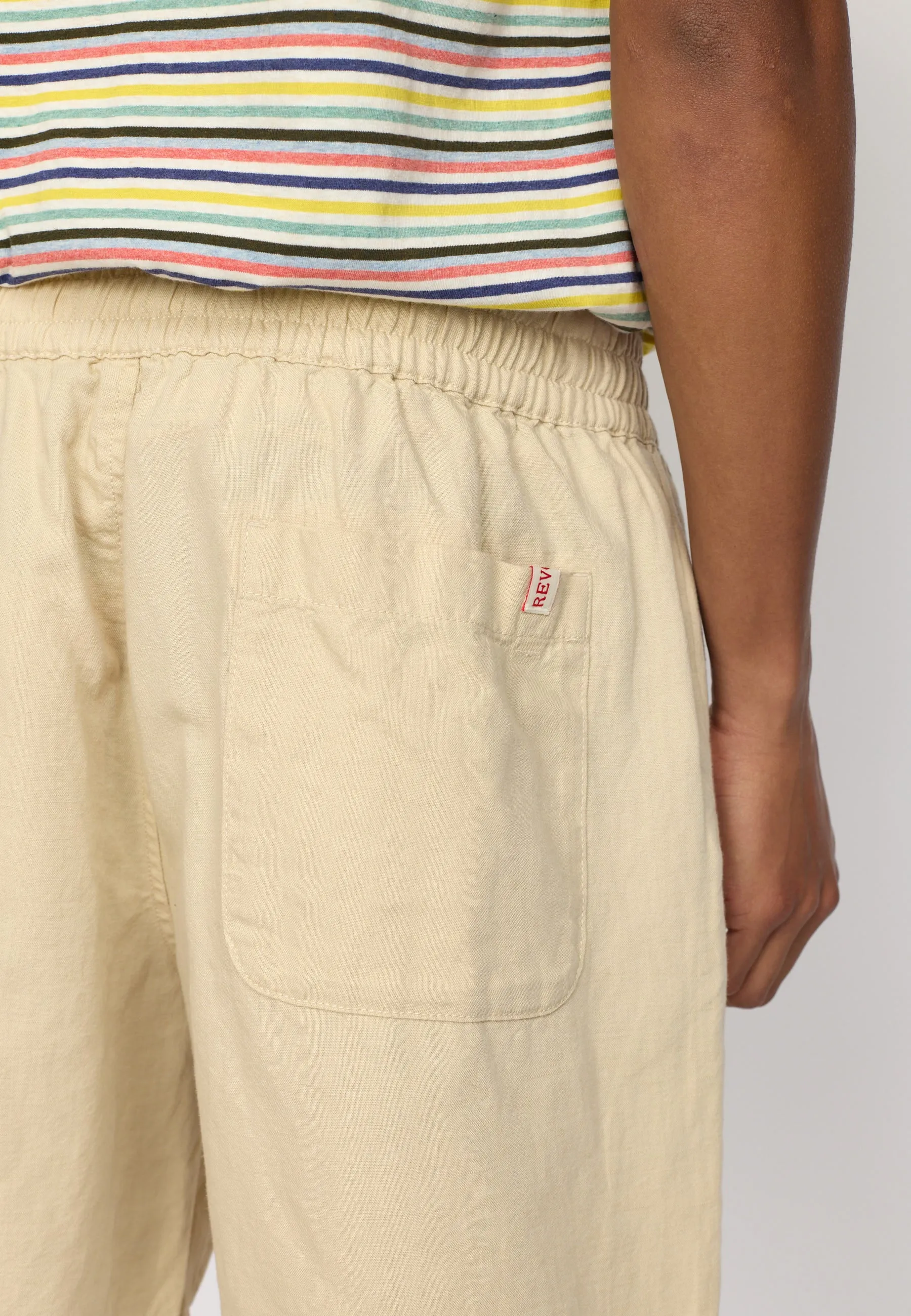 Linen Shorts / 4065 - Offwhite sold by Revolution product image thumbnail 5