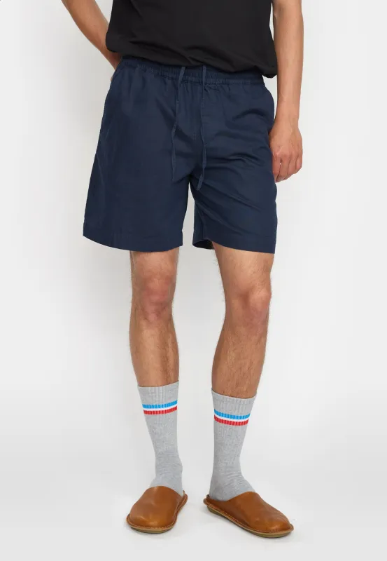 Linen Shorts / 4065 - Navy sold by Revolution