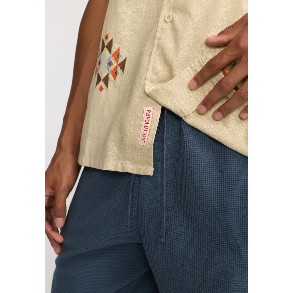 Short-sleeved Cuban Shirt / 3174 - Offwhite sold by Revolution product image thumbnail 5