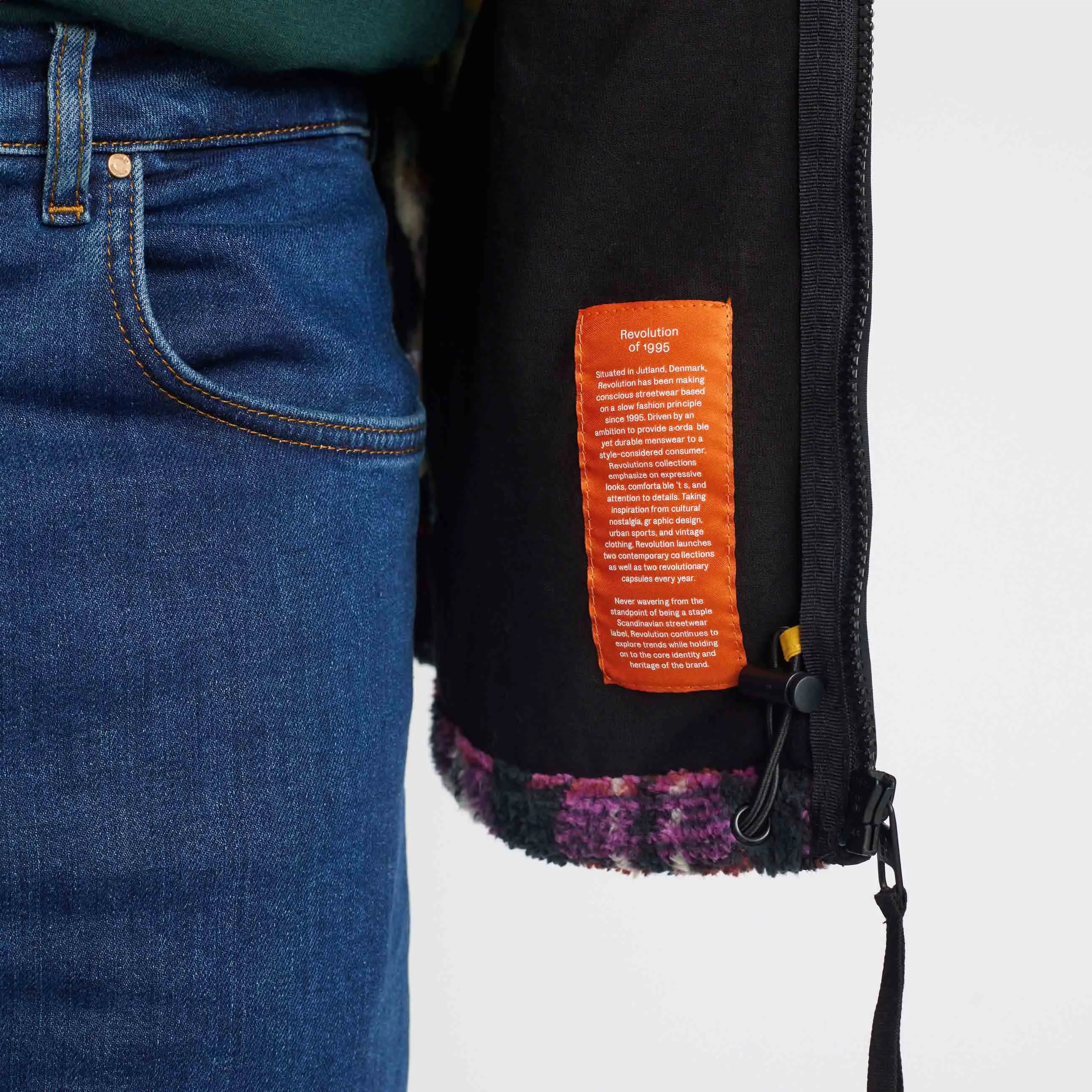 Printed Fleece Jacket / 7011 - Black sold by Revolution product image thumbnail 4