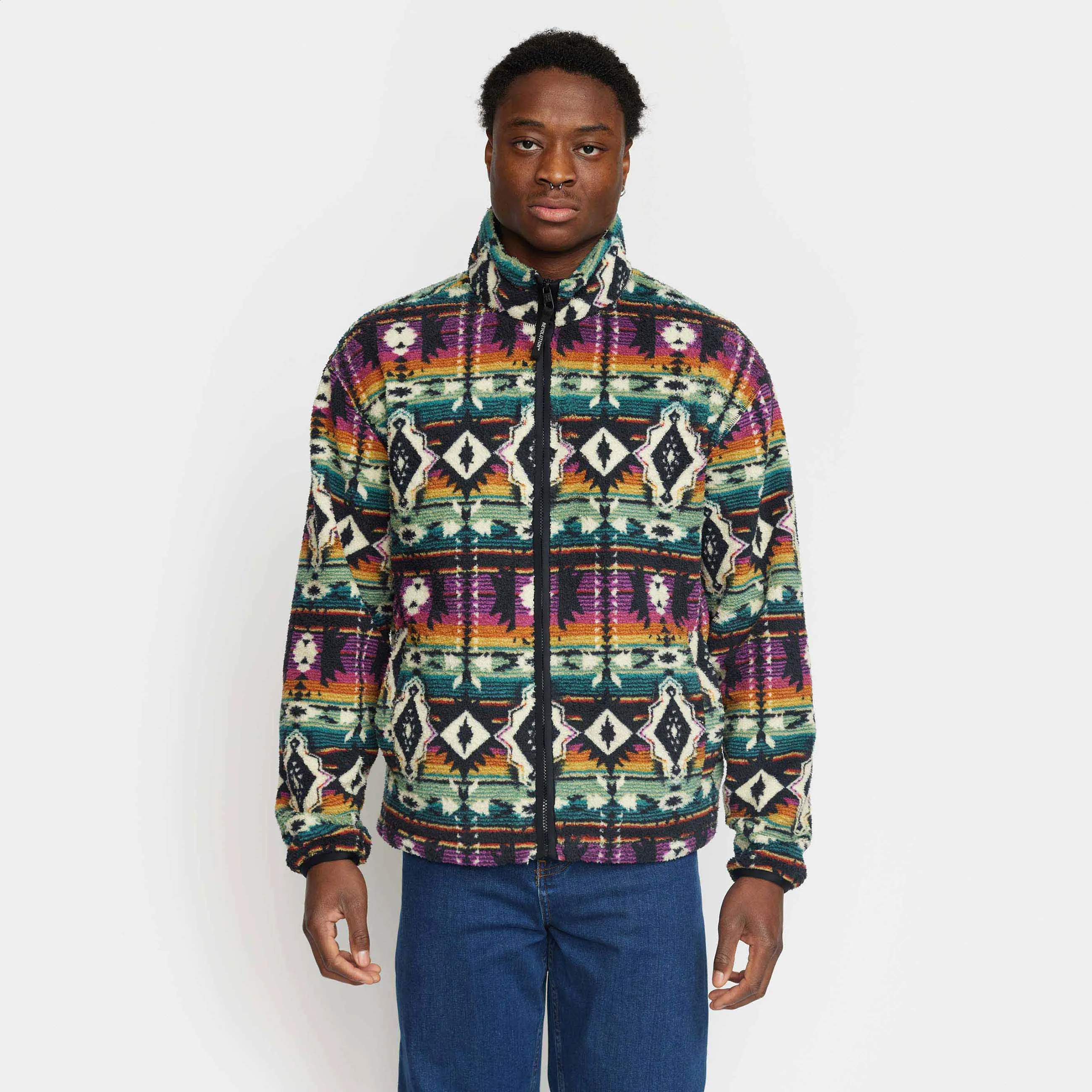 Printed Fleece Jacket / 7011 - Black sold by Revolution product image thumbnail 2