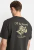 Printed T-shirt / 1389 REC - Black sold by Revolution