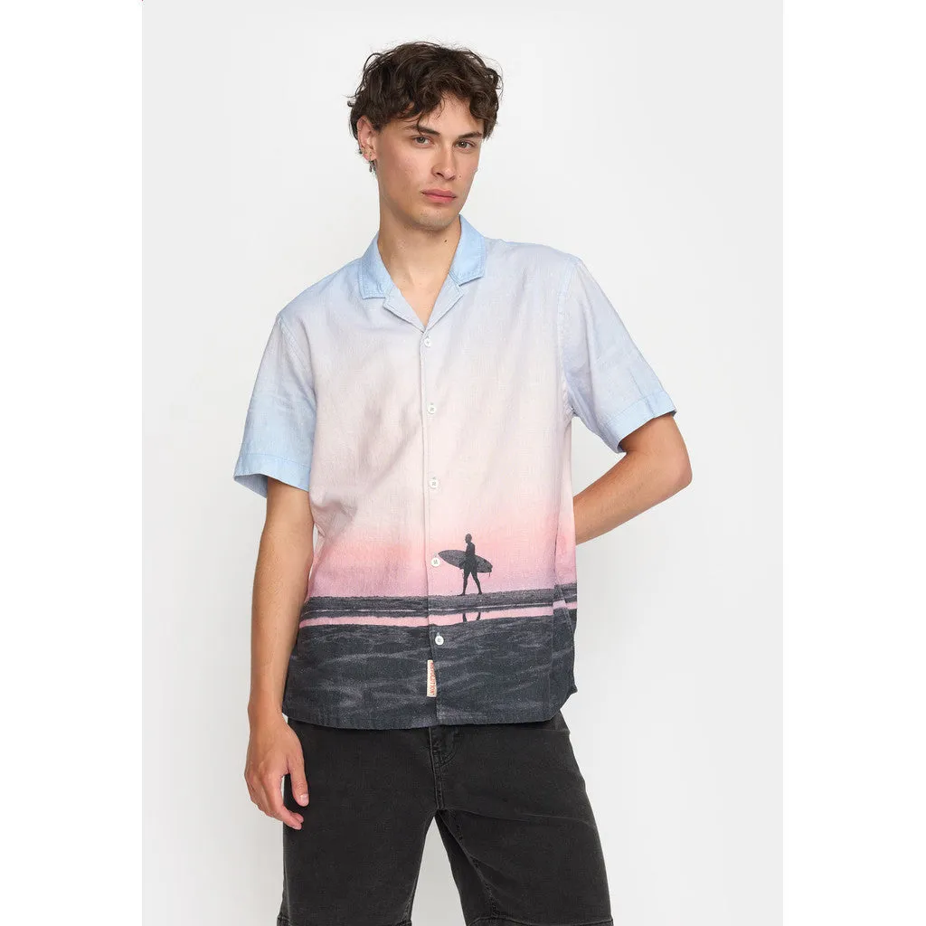 Short-sleeved Cuban Shirt / 3173 - Pink sold by Revolution