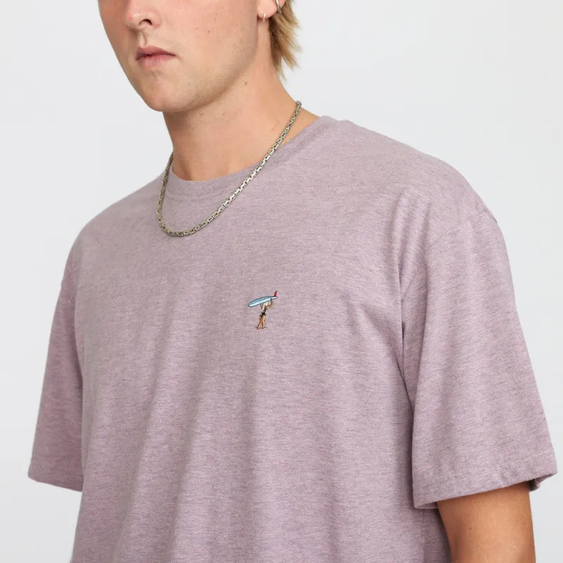 Loose T-shirt / 1366 GIR - Purple-melange sold by Revolution