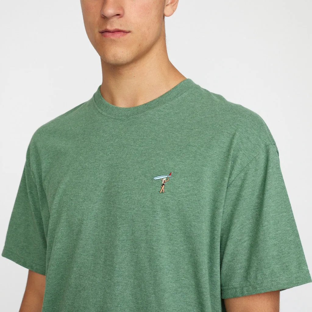 Loose T-shirt / 1366 GIR - Dustgreen-melange sold by Revolution