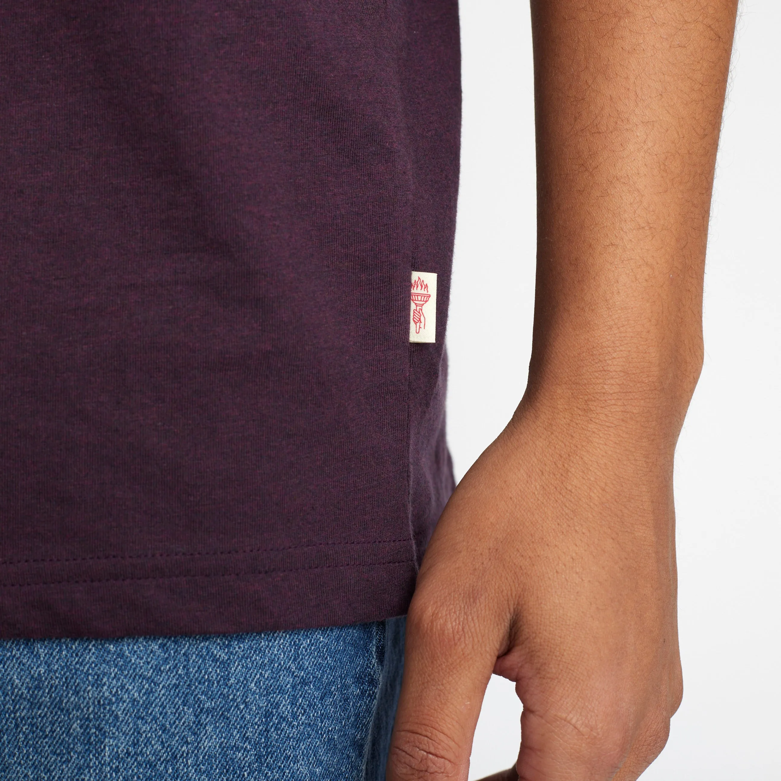 Regular T-shirt / 1051 - Darkpurple-melange sold by Revolution product image thumbnail 2