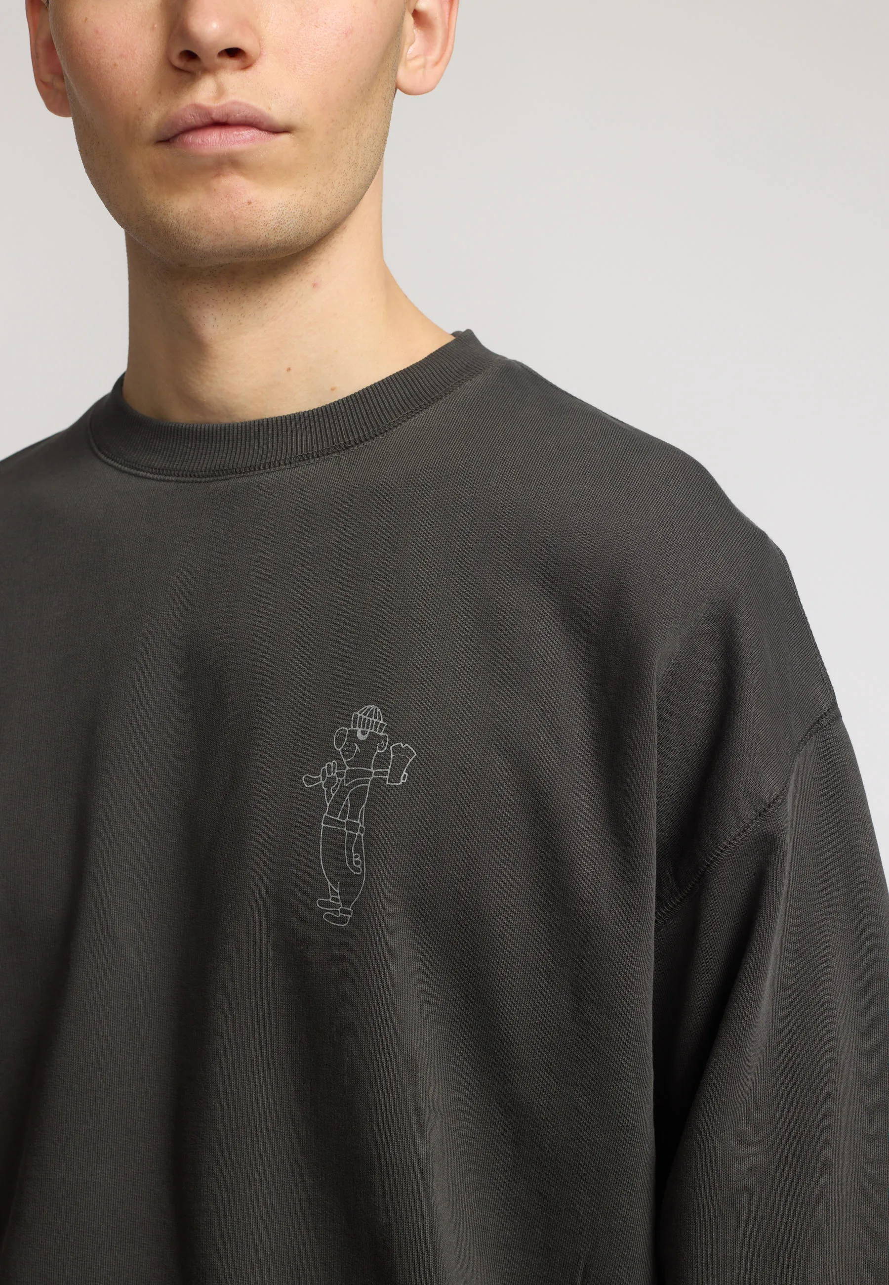 Printed Crewneck / 2791 PAR - Black sold by Revolution