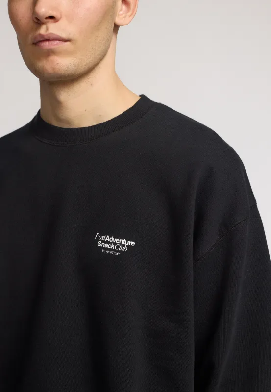 Printed Crewneck / 2790 SNA - Black sold by Revolution