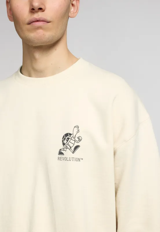 Printed Crewneck / 2790 SLO - Offwhite sold by Revolution
