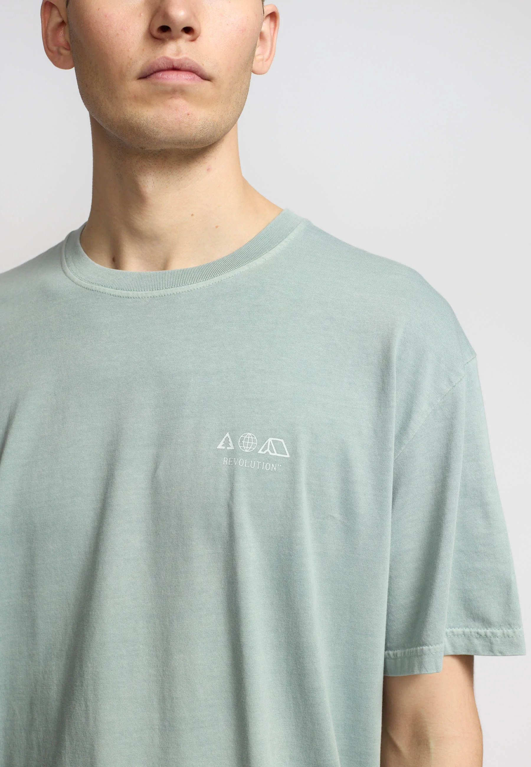 Printed T-shirt / 1424 TRA - Lightturquoise sold by Revolution