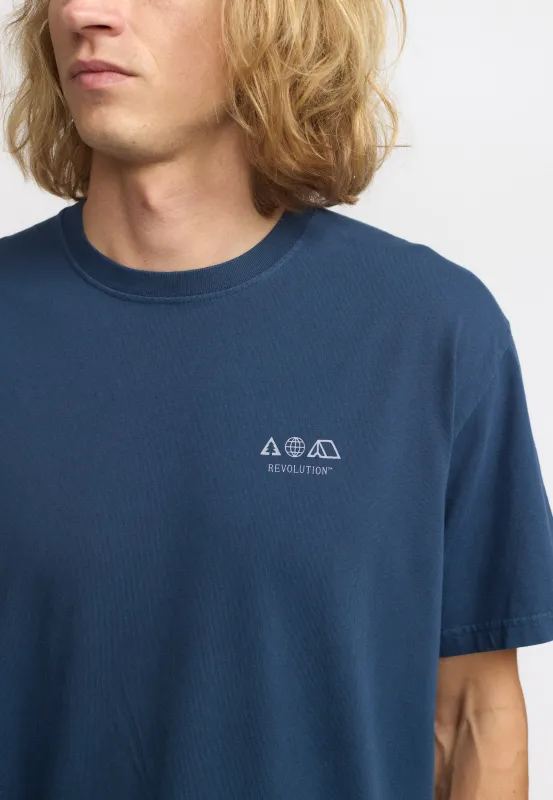 Printed T-shirt / 1424 TRA - Darkblue sold by Revolution