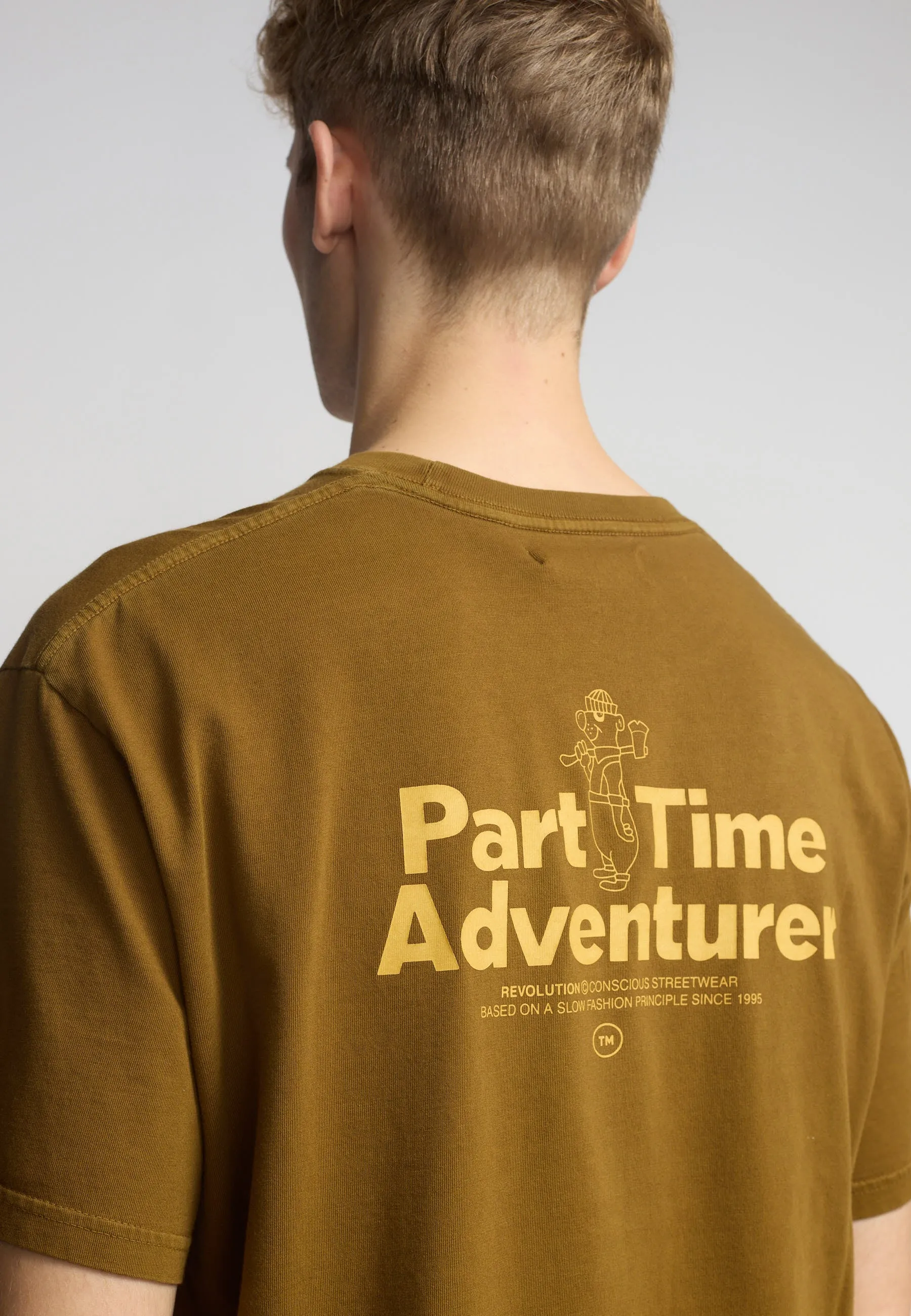 Printed T-shirt / 1424 PAR - Dustbrown sold by Revolution product image thumbnail 2