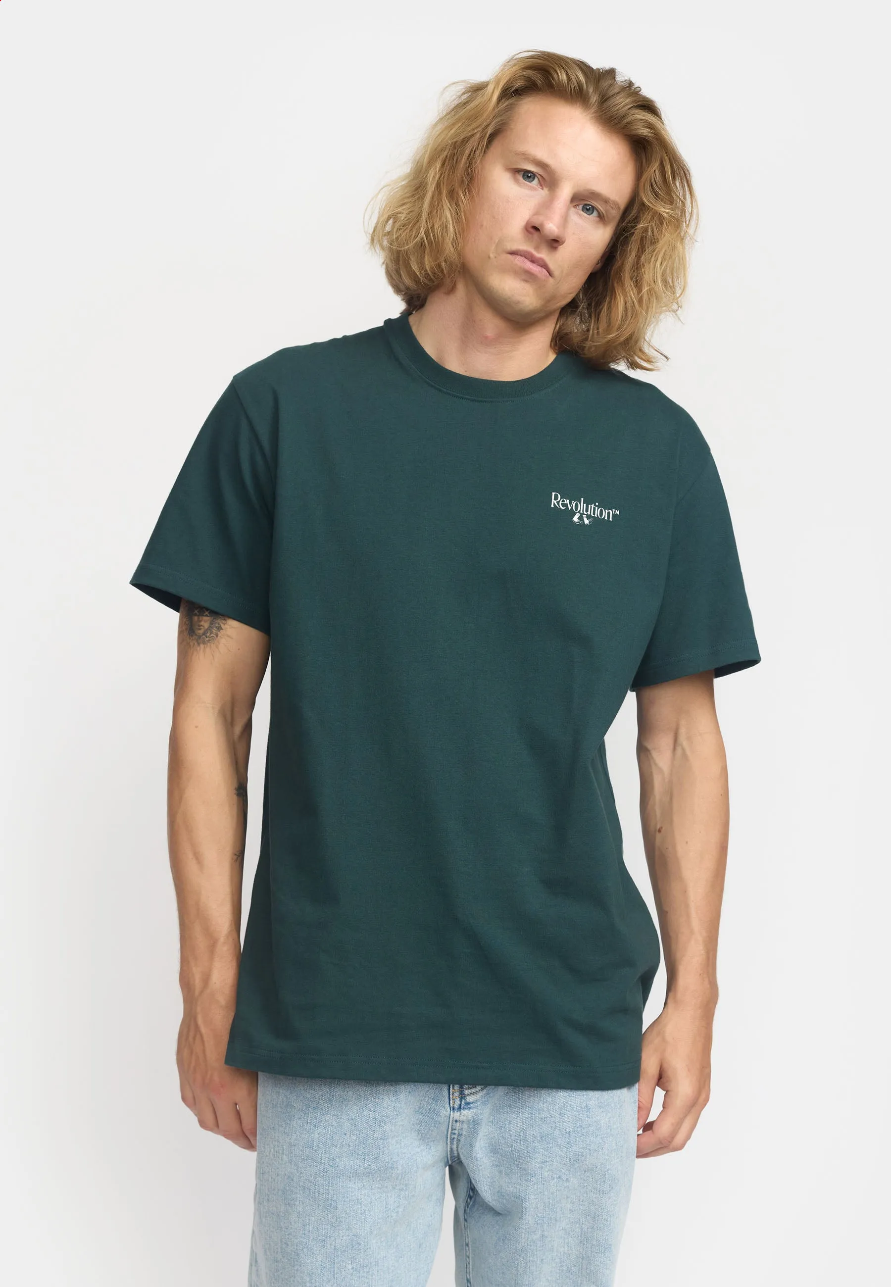 Printed T-shirt / 1423 LON - Darkgreen sold by Revolution product image thumbnail 4