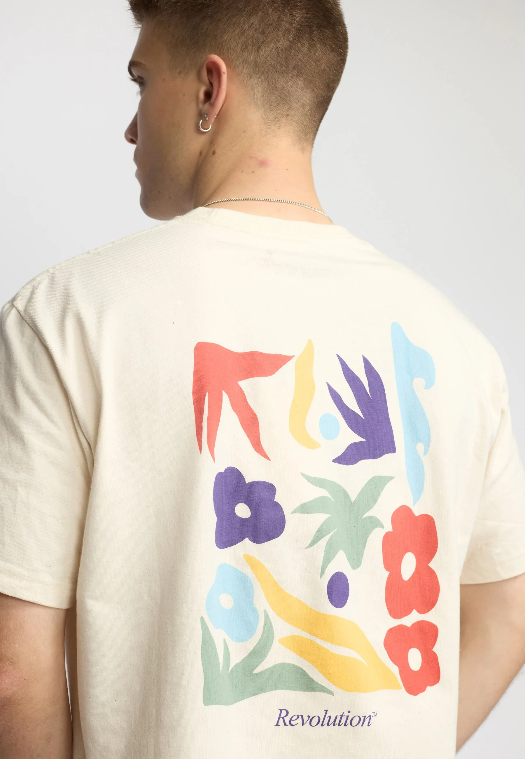 Printed T-shirt / 1423 FLO - Offwhite sold by Revolution product image thumbnail 2