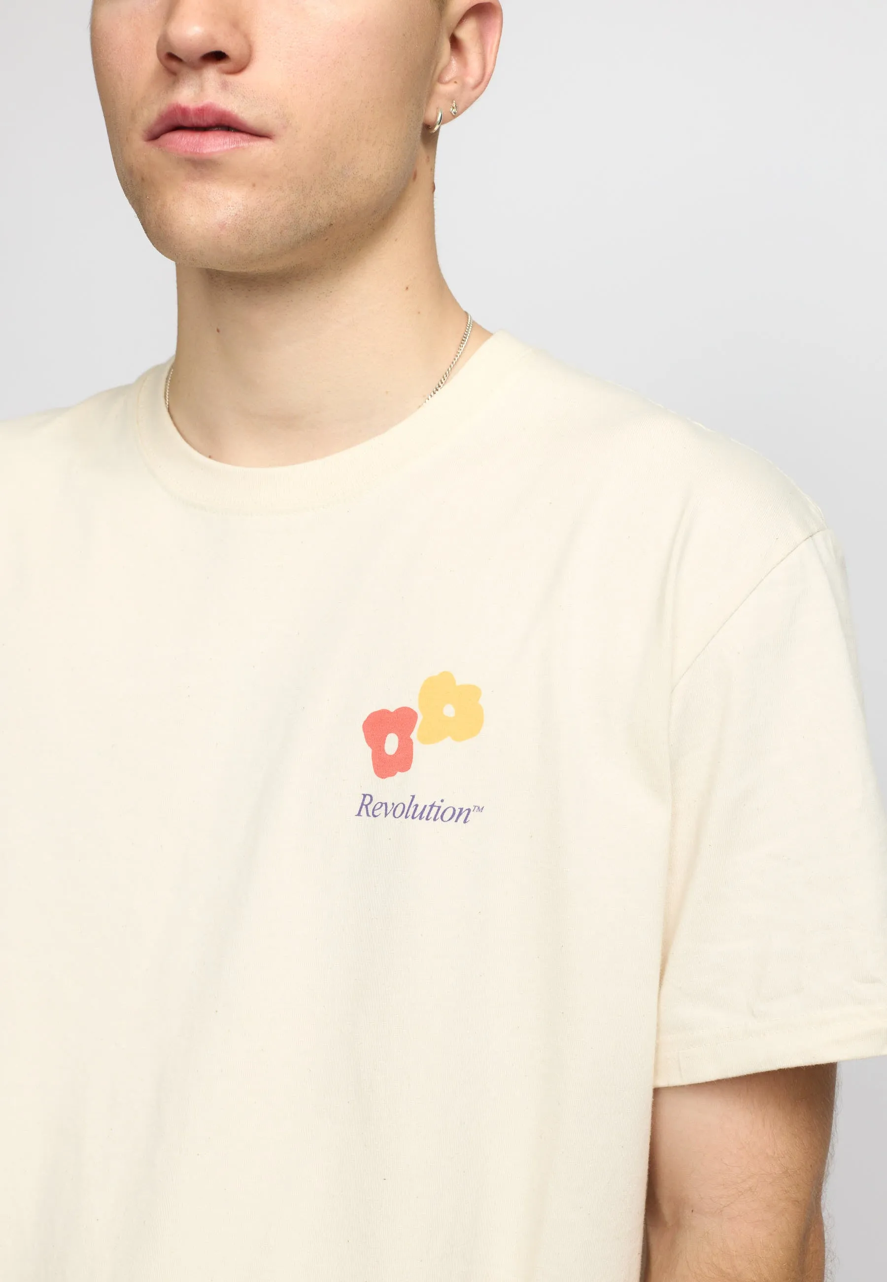 Printed T-shirt / 1423 FLO - Offwhite sold by Revolution