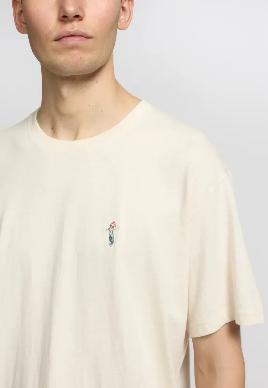 Application T-Shirt / 1418 LUM - Offwhite-melange sold by Revolution