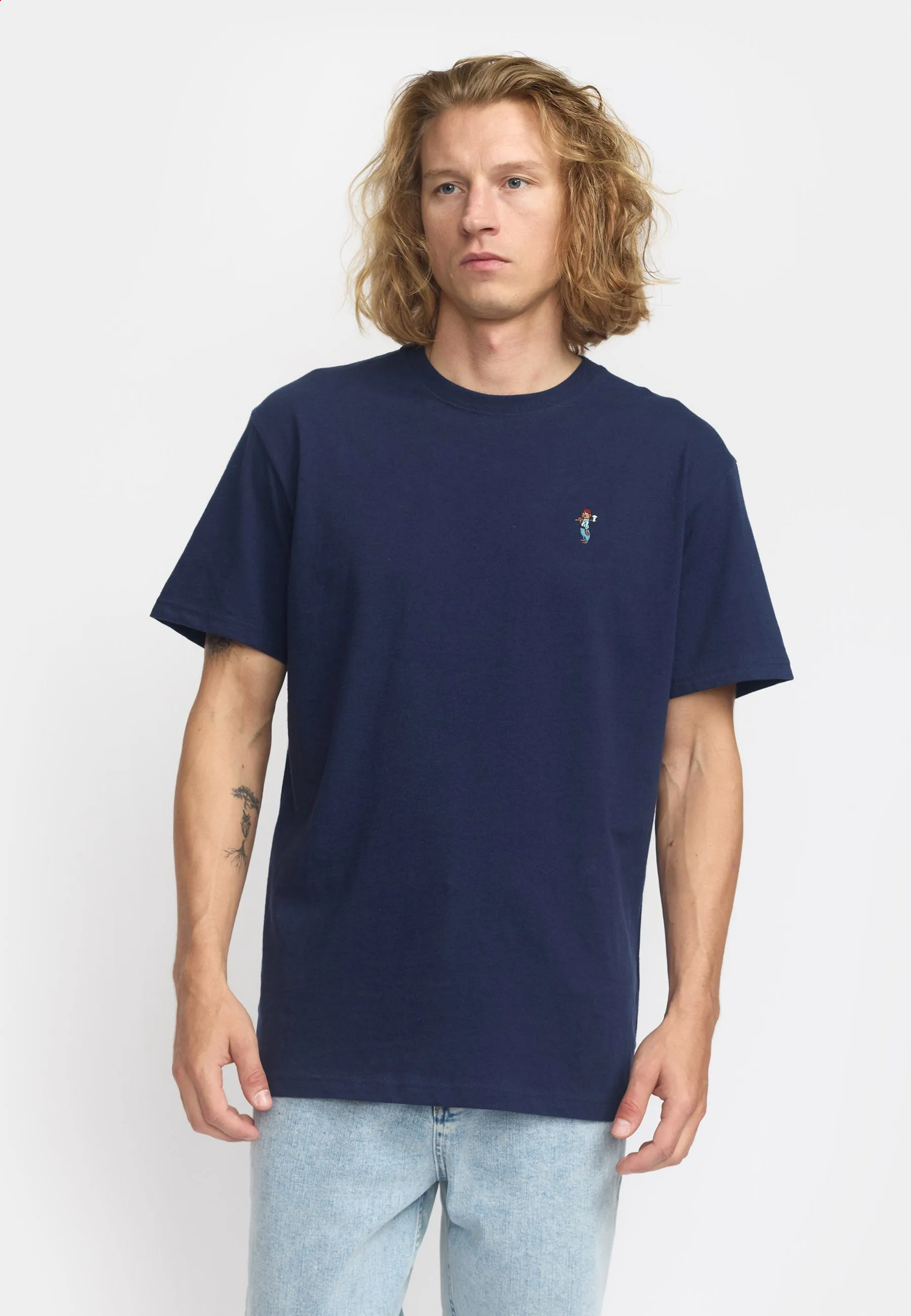 Application T-Shirt / 1418 LUM - Navy-melange sold by Revolution product image thumbnail 3