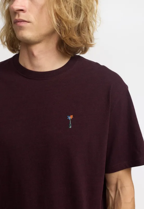 Application T-Shirt / 1418 FLO - Burgundy sold by Revolution