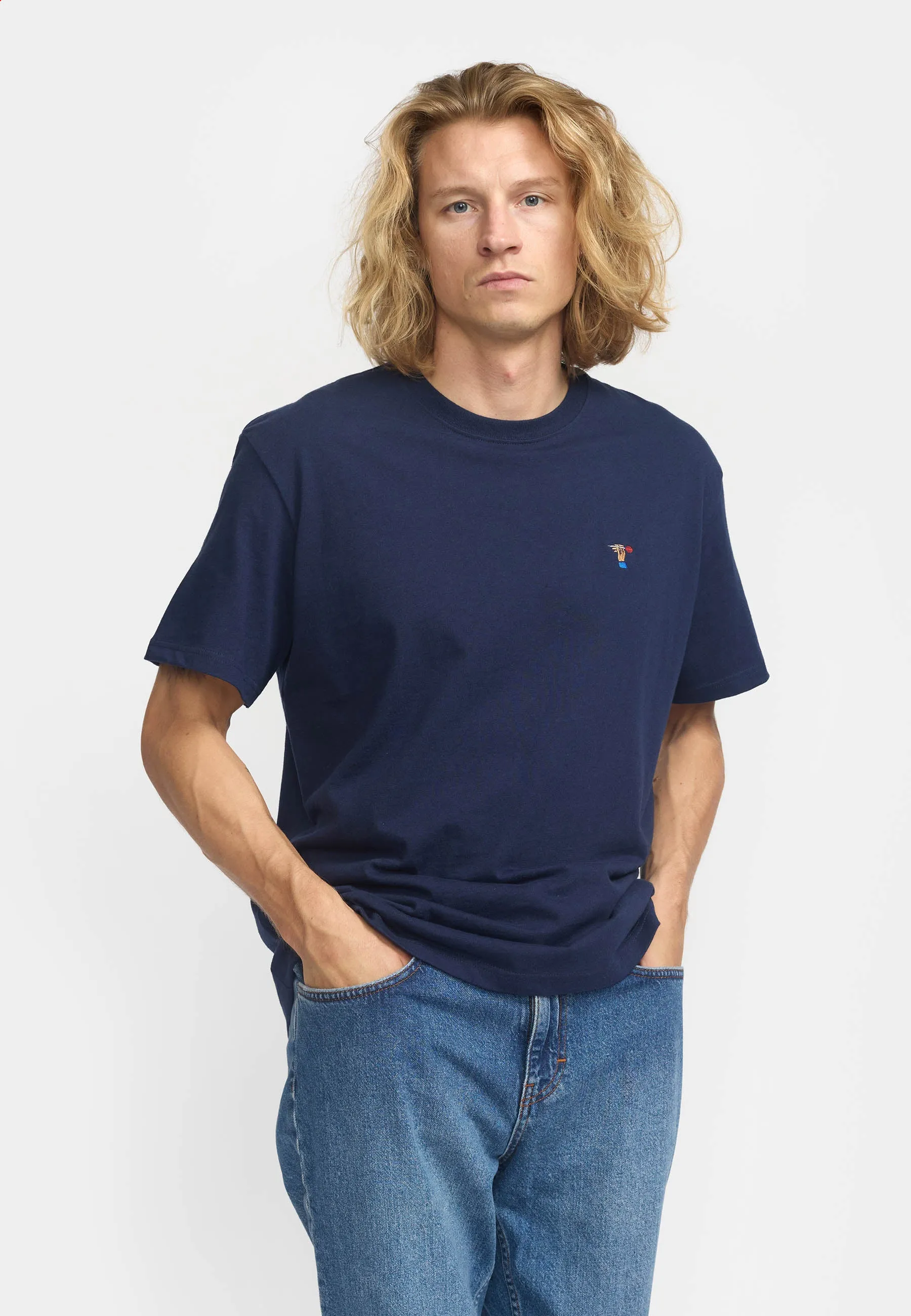 Application T-Shirt / 1418 DAR - Navy-melange sold by Revolution product image thumbnail 3