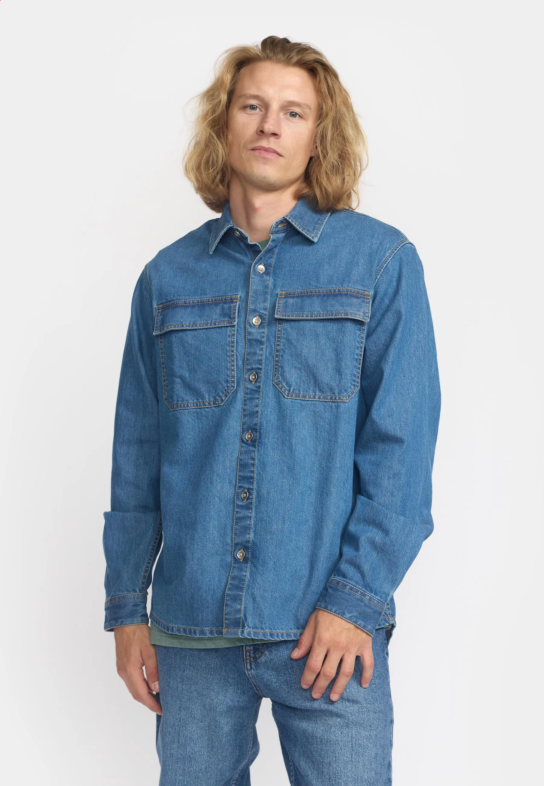 Worker Shirt / 3190 - Blue sold by Revolution