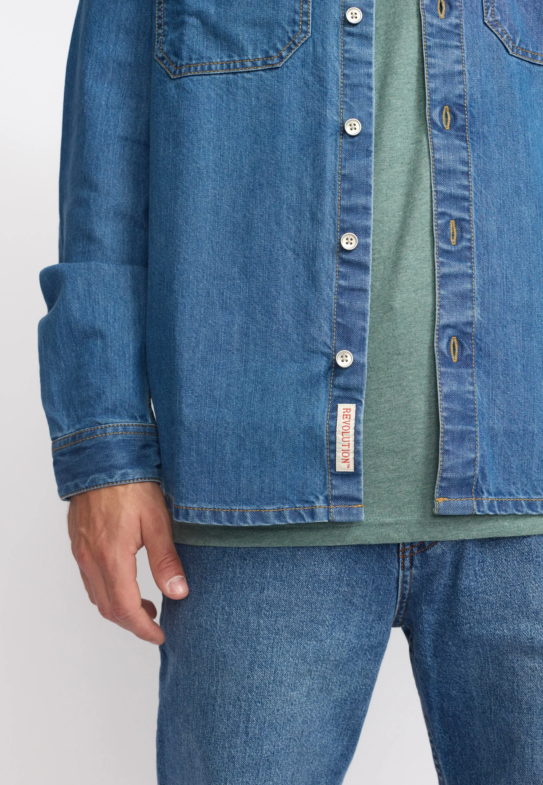 Worker Shirt / 3190 - Blue sold by Revolution product image thumbnail 4