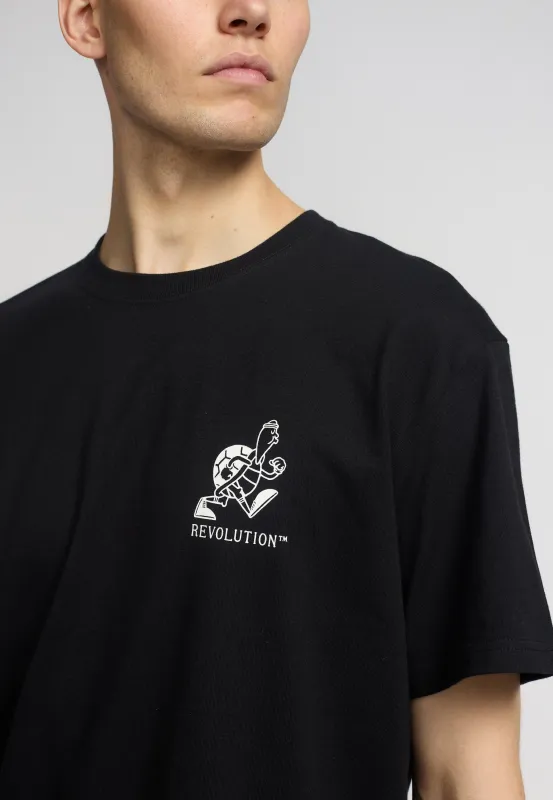 Printed T-shirt / 1423 SLO - Black sold by Revolution