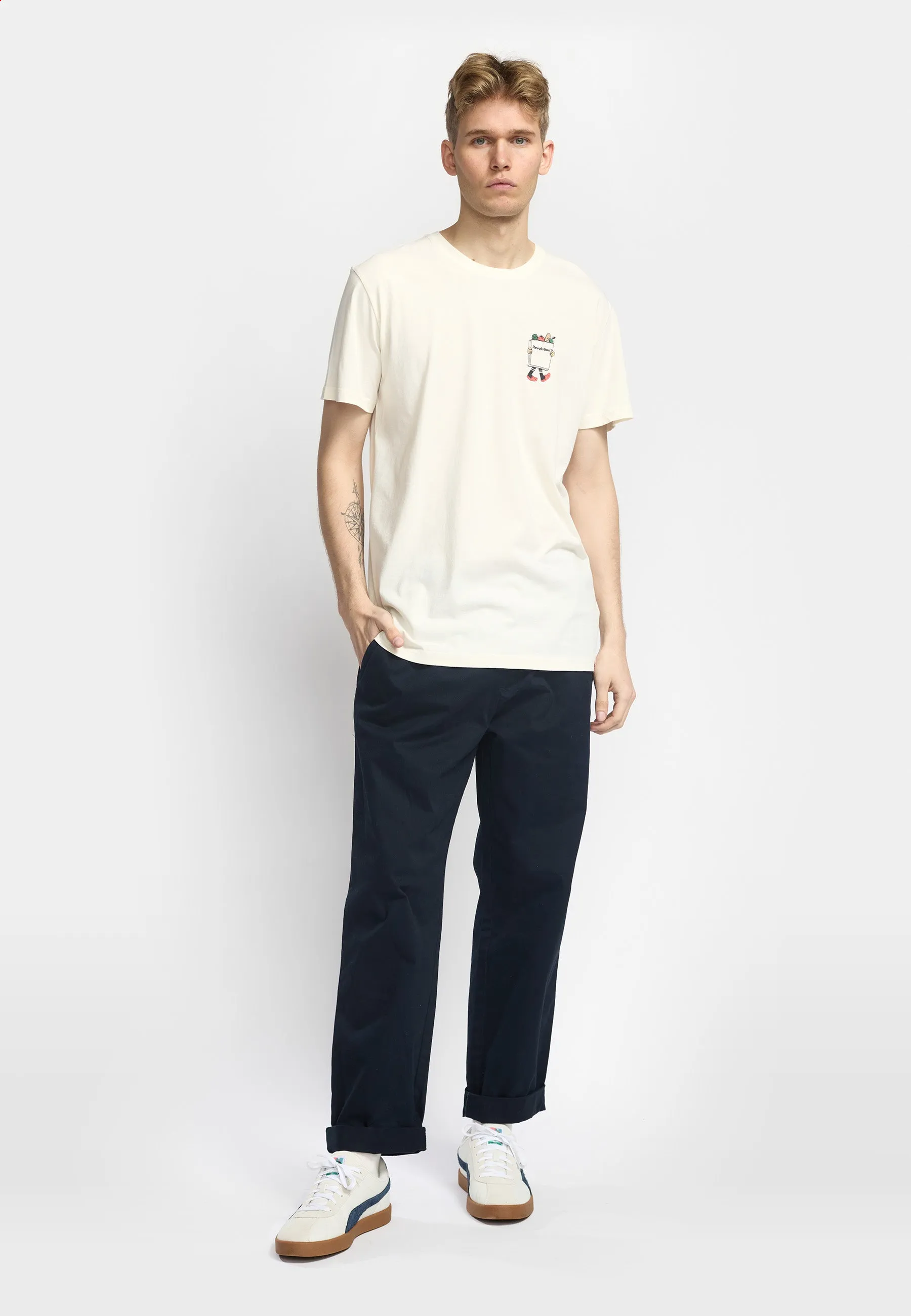 Printed T-shirt / 1422 GRO - Offwhite sold by Revolution product image thumbnail 5