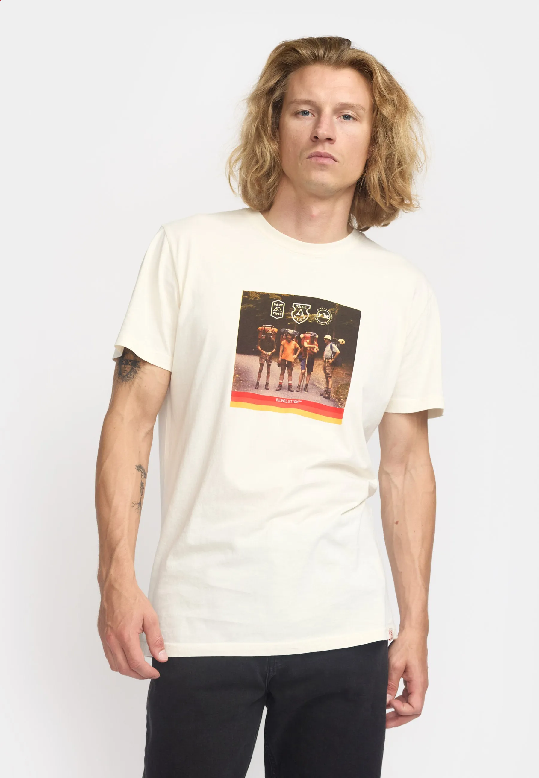 Printed T-shirt / 1420 HIK - Offwhite sold by Revolution product image thumbnail 2