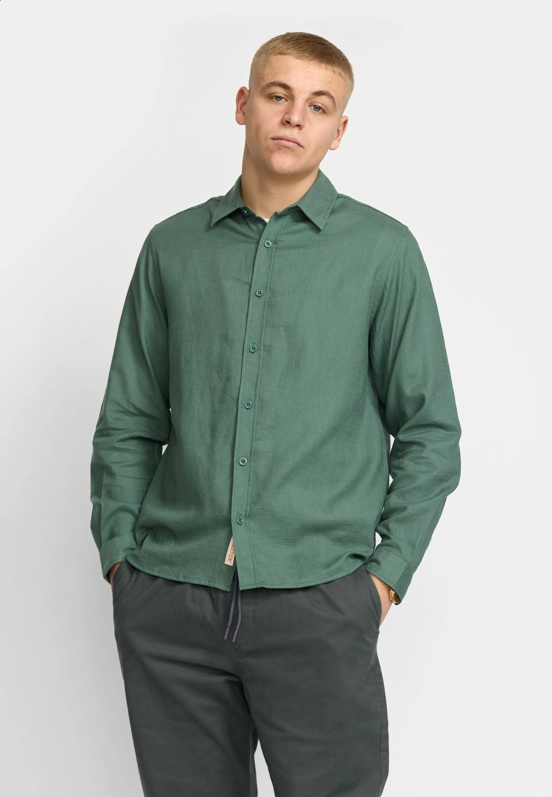 Loose Shirt / 3176 - Dustgreen sold by Revolution