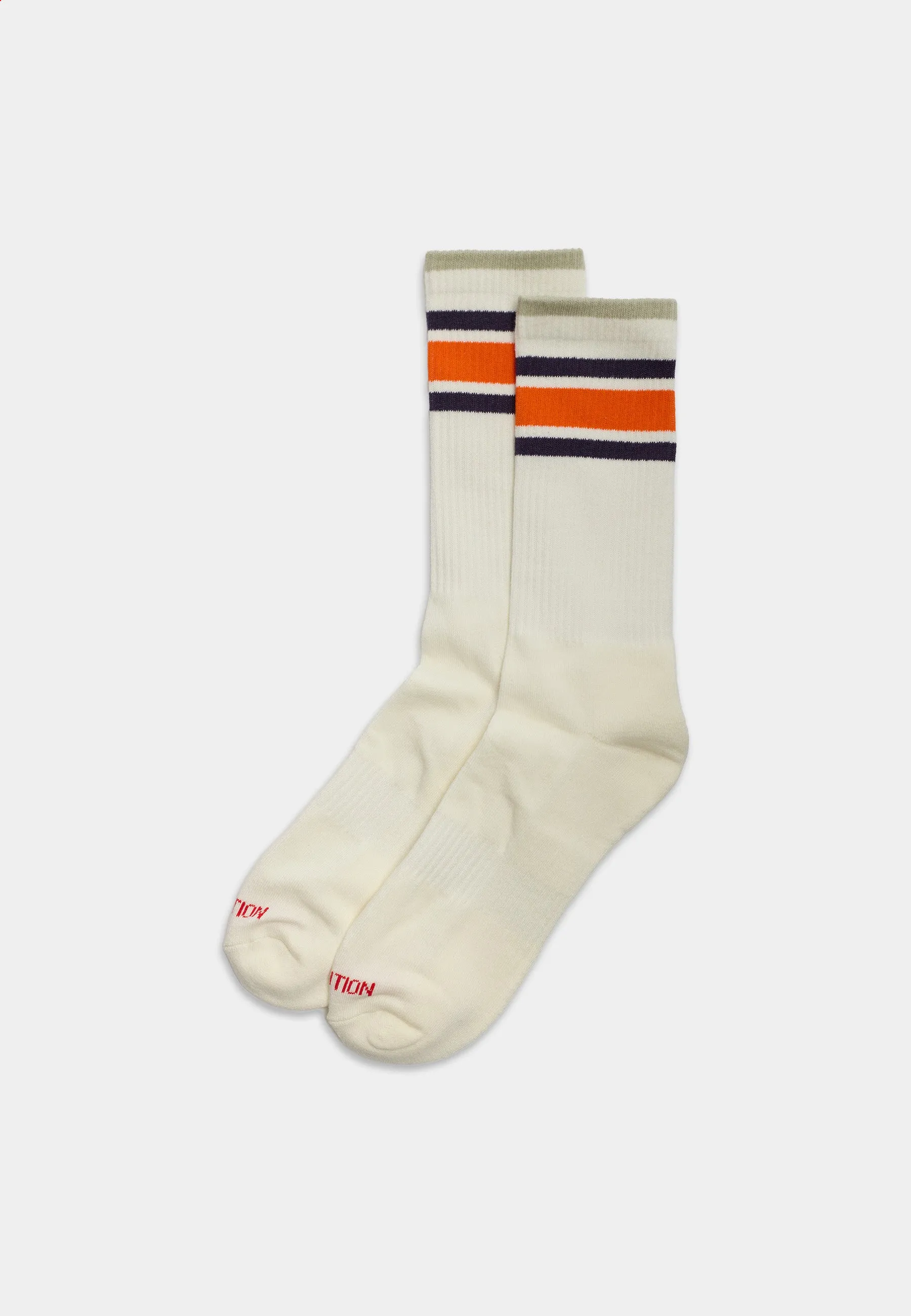 Jaquard Crew Sock / 8922 - Offwhite sold by Revolution product image thumbnail 3