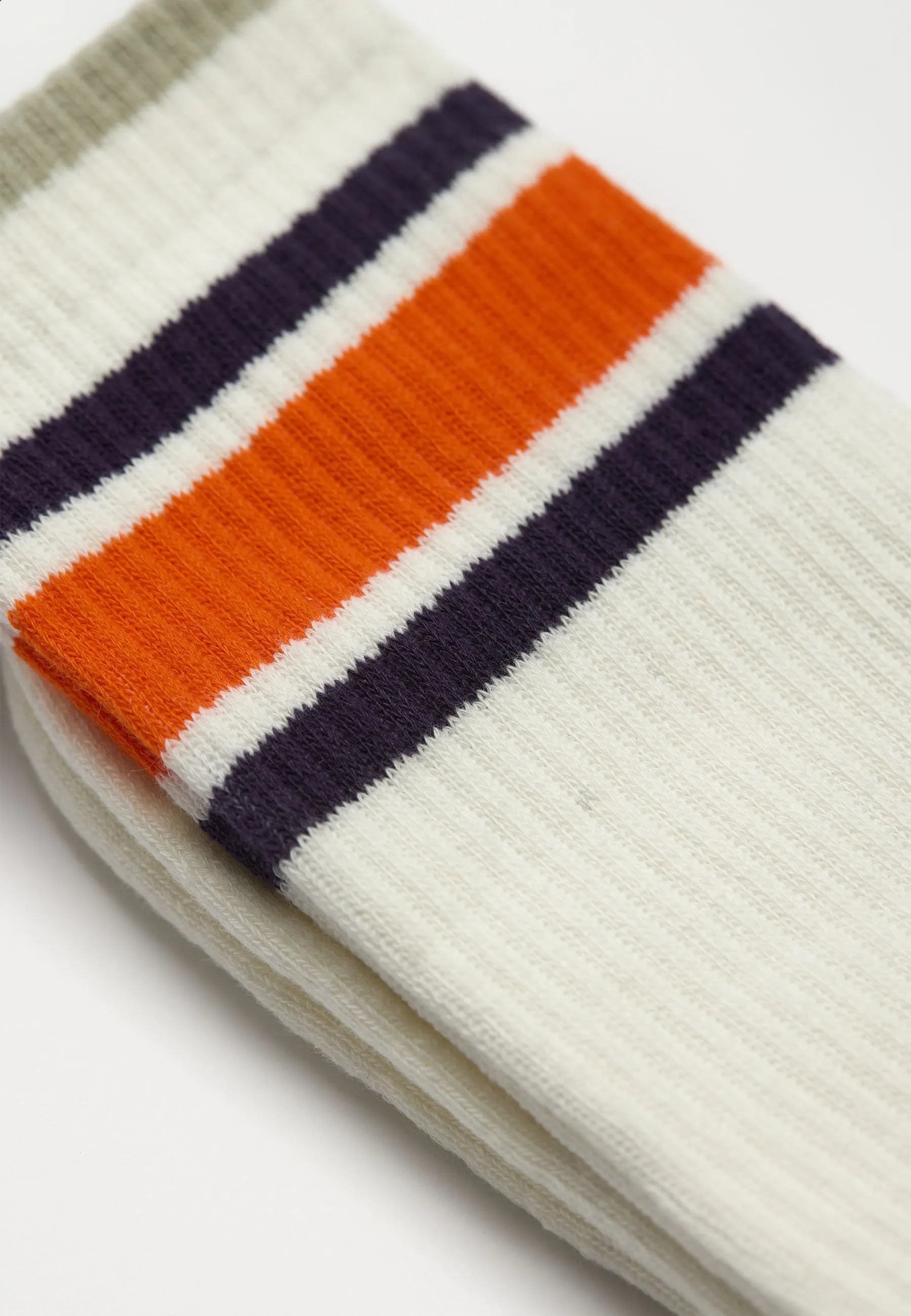 Jaquard Crew Sock / 8922 - Offwhite sold by Revolution product image thumbnail 2