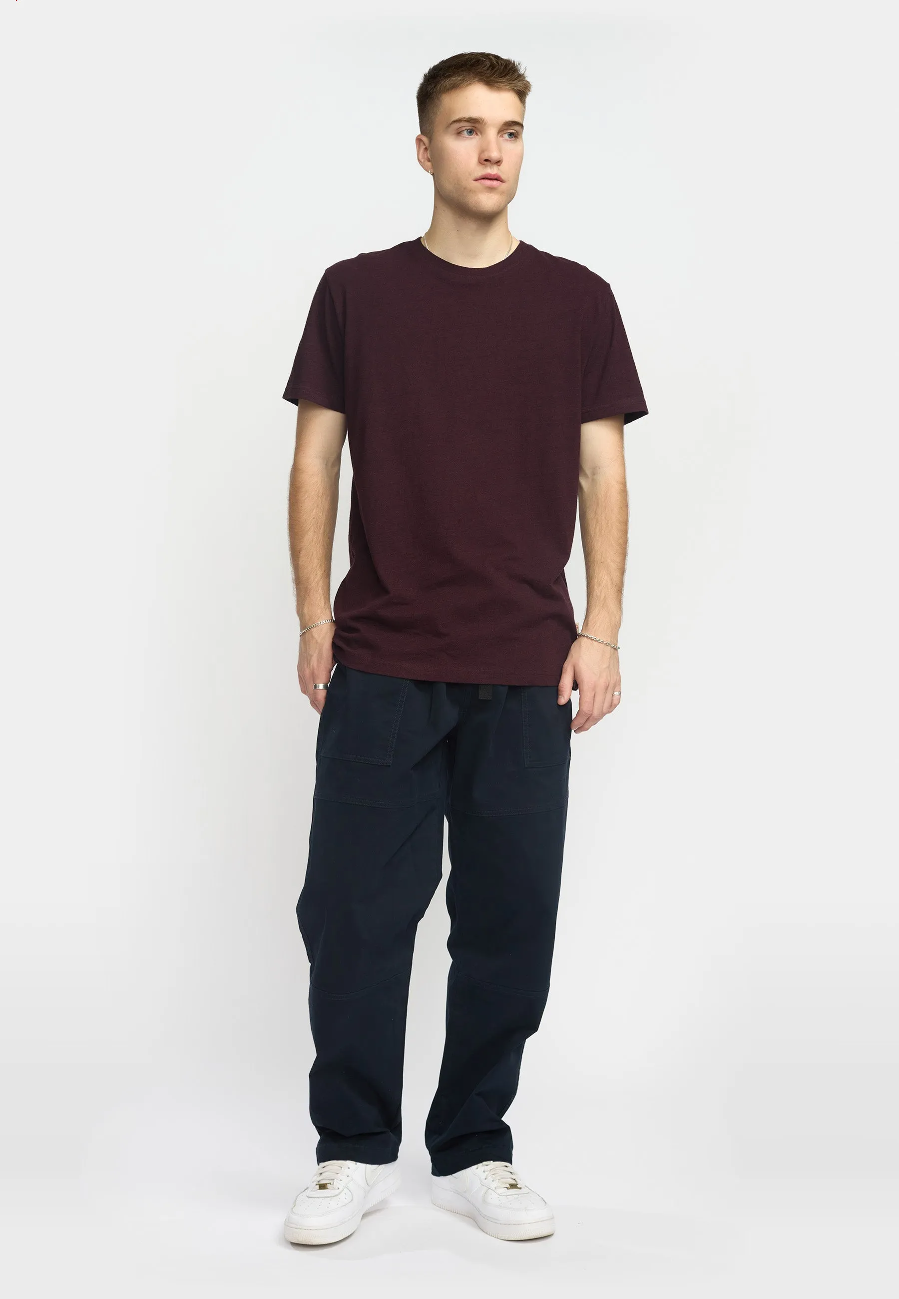 Regular T-shirt / 1051 - Burgundy sold by Revolution product image thumbnail 3