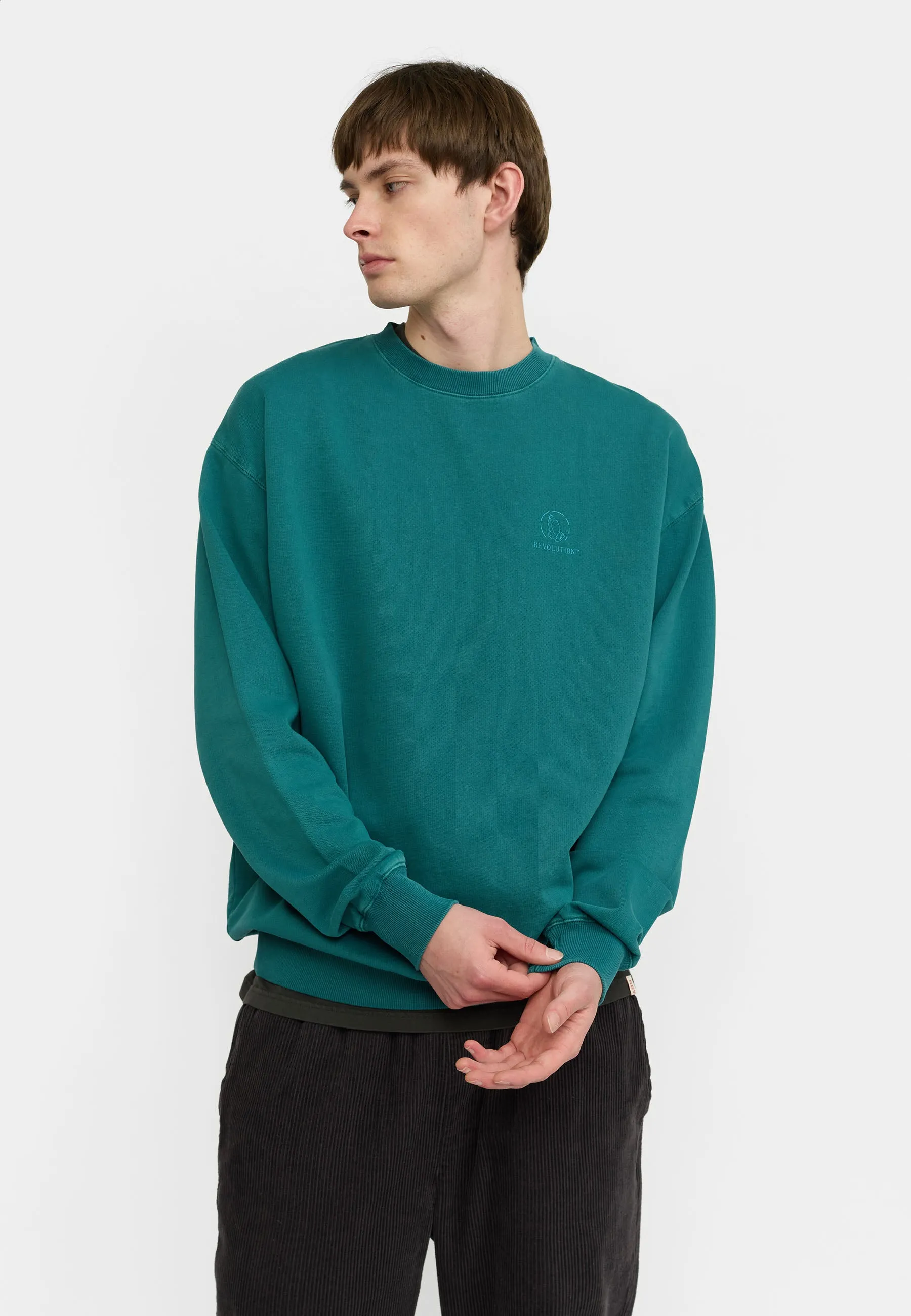 Printed Crewneck / 2794 PIZ - Petrol sold by Revolution product image thumbnail 4