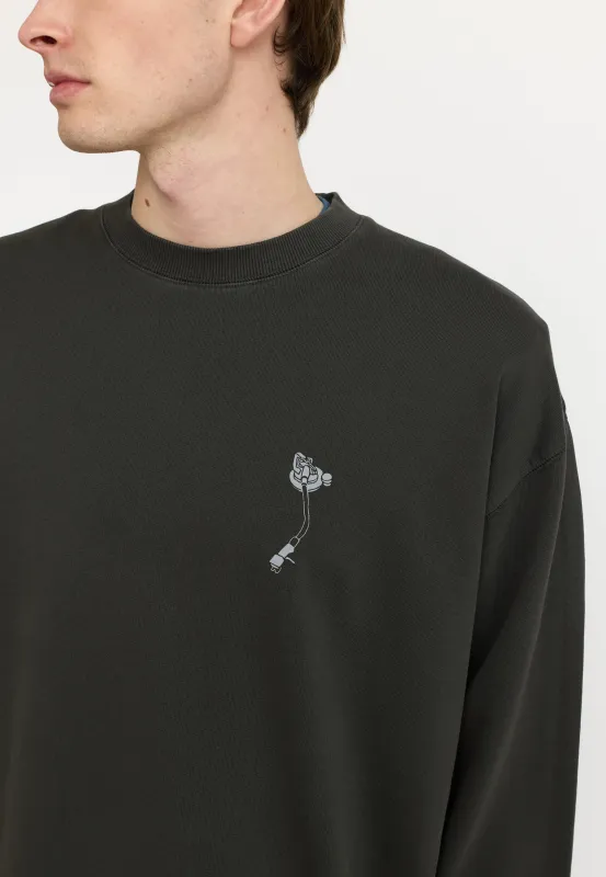 Printed Crewneck / 2794 TUN - Black sold by Revolution