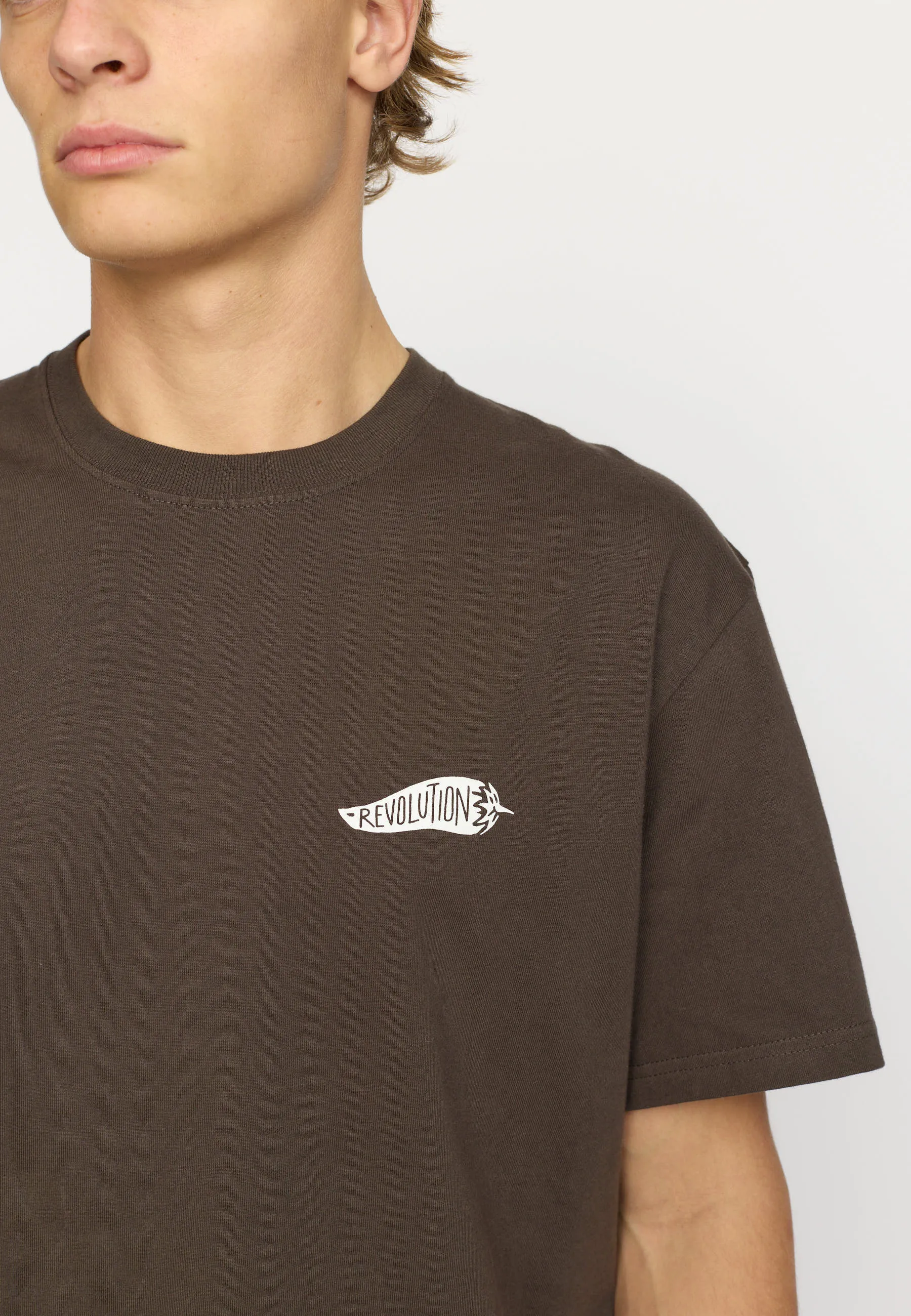 Application T-Shirt / 1428 CHI - Brown sold by Revolution