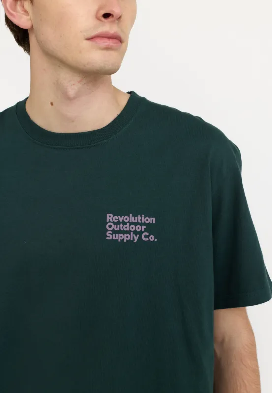 Application T-Shirt / 1428 MOU - Darkgreen sold by Revolution
