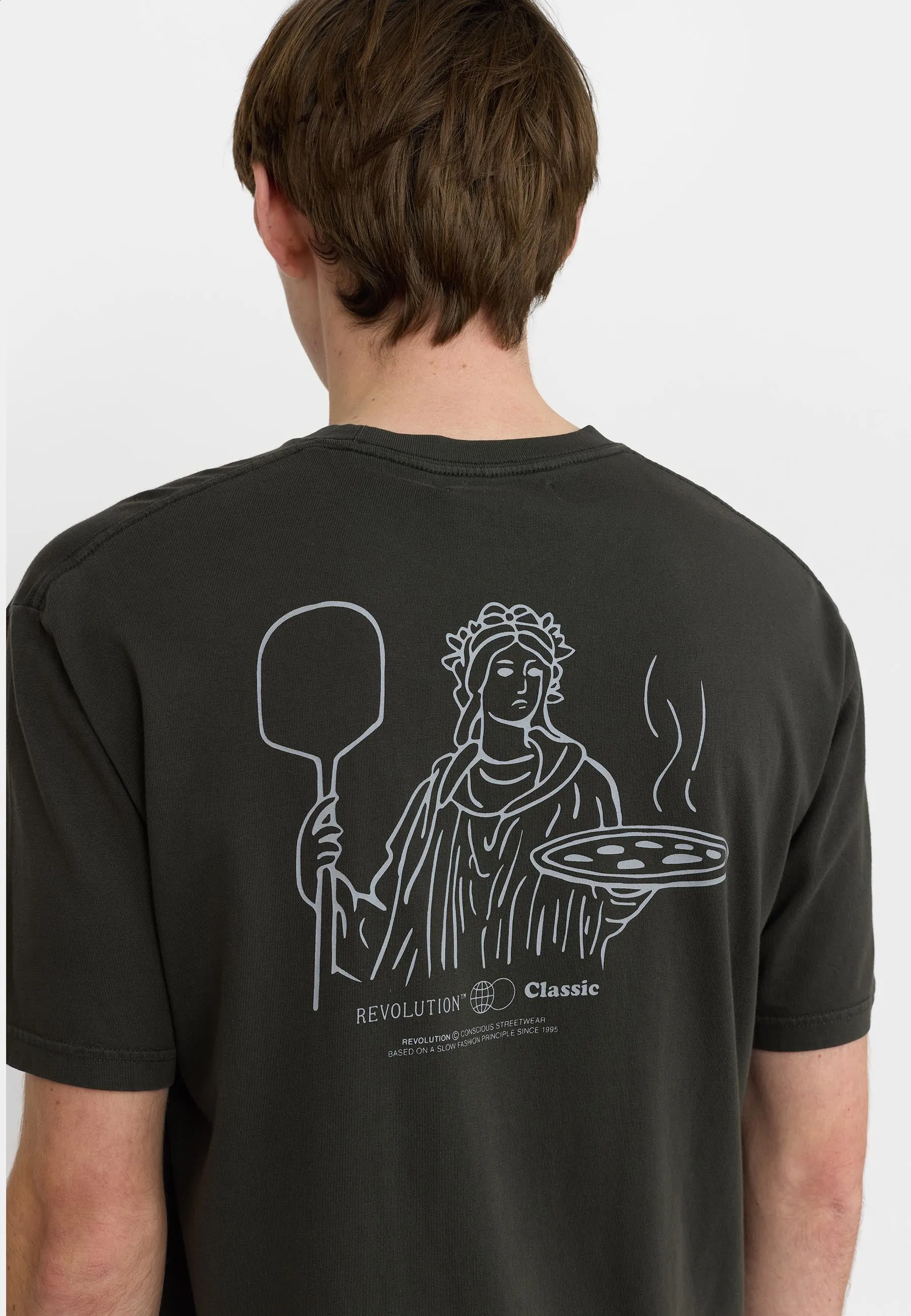 Printed T-shirt / 1429 PIZ - Black sold by Revolution product image thumbnail 3